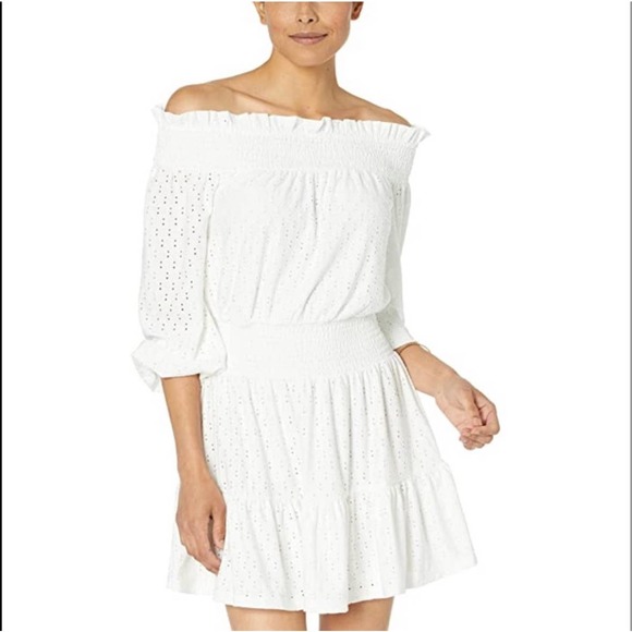 Michael Kors Dresses & Skirts - Michael Kors Eyelet Off the Shoulder Dress